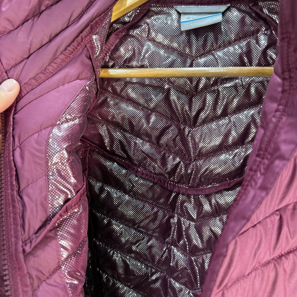 Columbia Maroon Omni-Heat Quilted Jacket XS - Picture 3 of 5